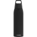 SIGG - Isolierte Trinkflasche - Thermosflasche Shield Therm One Black kohlensäurehaltige Getränke - Auslaufsicher - Spülmaschinenfest - BPA-frei - 90% recycelter Edelstahl - Schwarz - 1L