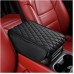 CGEAMDY Universal Car Armrest Pad, Memory Foam Car Armrest Centre Console Cover, Leather Waterproof Car Centre Console Pad Armrest Cushion (Black)