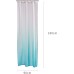 Furlinic Narrow Shower/Bathroom Curtain, Textile, Polyester Fabric, Mould-Resistant, Water-Repellent, Washable, Corner Shower, Small Bathtub, White in Aquamarine, 90 x 180 cm, with 6 Shower Rings