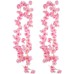 JDCMEI Pack of 2 Artificial Cherry Blossom Garland, Flower Vine, 1.8 m Artificial Flower, Cherry Blossom Garland, Flower Garland, Silk Flowers Garland Decoration for Home, Wall, Wedding, Party, Arch