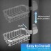 ZeJlo Shower Shelf without Drilling, Soap Holder Shower, Rustproof Shower Shelf for Shower Rail, Sink Organiser for Tap Kitchen