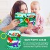 Aolso Baby Photo Album, Memory Book, Baby Memory Book, Soft Fabric Photo Book for Newborns, Toddlers and Kids, My First Photo Book for Family Newborns (Dinosaur)