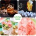 Ice Cube Tray, Silicone Ice Cube Tray, 3 Ice Cube Trays with Lid, BPA-Free, Suitable for Various Drinks such as Wine, Lemonade and Iced Coffee (15 Compartments, Black)
