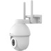 NIVIAN 2.4GHz Half4K 2560 x 1440 WiFi PTZ Camera | Coloured Nightlife | Motion and Person Detection | Compatibility with Alexa and Google Home | Tuya App Control, Plastic