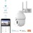 NIVIAN 2.4GHz Half4K 2560 x 1440 WiFi PTZ Camera | Coloured Nightlife | Motion and Person Detection | Compatibility with Alexa and Google Home | Tuya App Control, Plastic