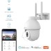 NIVIAN 2.4GHz Half4K 2560 x 1440 WiFi PTZ Camera | Coloured Nightlife | Motion and Person Detection | Compatibility with Alexa and Google Home | Tuya App Control, Plastic