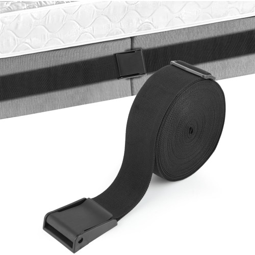 wenrescry - Mattress holder, connects two mattresses to create a generous sleeping surface, variably adjustable, mattress stop, holder, double bed bridge, mattress wedge, love bridge, black