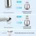 Vinabo Faucet Aerator 360° Rotatable Kitchen Sink Nozzle with Filter 2 Modes Faucet Aerator Mister for Kitchen Silver