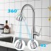 Vinabo Faucet Aerator 360° Rotatable Kitchen Sink Nozzle with Filter 2 Modes Faucet Aerator Mister for Kitchen Silver