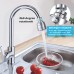 Vinabo Faucet Aerator 360° Rotatable Kitchen Sink Nozzle with Filter 2 Modes Faucet Aerator Mister for Kitchen Silver