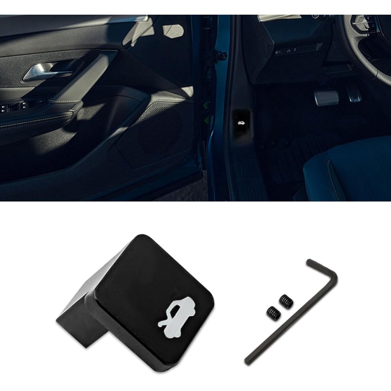 deemars Motorhaubenentriegelungsgriff, Reparaturset für Motorhaubenriegel, kompatibel mit Honda Civic 96-11, CR-V 97-06, Element 03-11, Ridgeline 06-14 (schwarz)