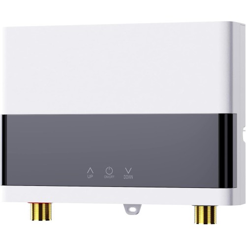 Моментален бойлер, 6000 W електрически моментален бойлер с LED дисплей за температурата, 230 V за кухня и баня с душ, без щепсел, устойчив на налягане, подходящ за бързо нагряване