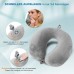 Cirorld Aeroplane Inflatable Neck Pillow, Travel Pillow, Aeroplane Neck Pillow, Adult Inflatable Neck Pillow, Travel with Eye Mask and Earplugs (Grey)