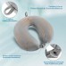 Cirorld Aeroplane Inflatable Neck Pillow, Travel Pillow, Aeroplane Neck Pillow, Adult Inflatable Neck Pillow, Travel with Eye Mask and Earplugs (Grey)