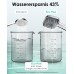 Shower Head, Water-Saving, Shower Head Large 135 mm, Hand Shower with Anti-Limescale Function, Food-Grade Silicone, 43% Water Saving, AirMix Shower Head with 3 Jet Types, Chrome (Without Hose)