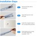 Taoduod Pack of 10 Push to Open Door Opener, Grey Push Catch, Magnetic Snap, Push-to-Open Door Opener, Soft Close Door Damper, Cabinet Door Opener, Pressure Door Opener, Door Damper for Cabinet,