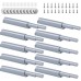 Taoduod Pack of 10 Push to Open Door Opener, Grey Push Catch, Magnetic Snap, Push-to-Open Door Opener, Soft Close Door Damper, Cabinet Door Opener, Pressure Door Opener, Door Damper for Cabinet,