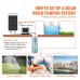 VEVOR Solar Water Pump 24V DC 277W Deep Well Pump Max Flow 2.1m3/H Max Discharge Head 83m Max Immersion Depth 20m Farm Watering Livestock Watering