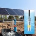 VEVOR Solar Water Pump 24V DC 277W Deep Well Pump Max Flow 2.1m3/H Max Discharge Head 83m Max Immersion Depth 20m Farm Watering Livestock Watering