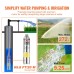 VEVOR Solar Water Pump 24V DC 277W Deep Well Pump Max Flow 2.1m3/H Max Discharge Head 83m Max Immersion Depth 20m Farm Watering Livestock Watering