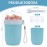 Bugucat Cereal Cup to Go 660 ml + 260 ml, 2-in-1 Yoghurt Cup to Go Cup with Spoon, Leak-Proof Lunch Pot Cereal Box, On the Go Cereal Bowl Yoghurt to Go for Picnic, Blue