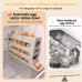 TZEKING Egg Storage Fridge, Egg Holder for 30 Eggs, 4 Levels Automatic Rolling Egg Container, Egg Holder Fridge, Egg Container for Fridge, Stackable Egg Organiser for Fridge
