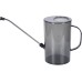 Milageto Watering Can Small for Home Garden, Flower Watering Can with Long Spout and Removable Spray Head, Plastic Garden Watering Can for Watering Flowers, Bonsai Plants, Trees, 2 L, Light Grey