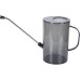 Milageto Watering Can Small for Home Garden, Flower Watering Can with Long Spout and Removable Spray Head, Plastic Garden Watering Can for Watering Flowers, Bonsai Plants, Trees, 2 L, Light Grey
