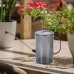 Milageto Watering Can Small for Home Garden, Flower Watering Can with Long Spout and Removable Spray Head, Plastic Garden Watering Can for Watering Flowers, Bonsai Plants, Trees, 2 L, Light Grey