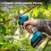 SEESII Cordless Telescopic Pruning Shears, Electric Pruning Shears with Telescopic Pole up to 4.57 m Range, 2 x 2000 mAh Batteries, 33 mm Battery Pruning Shears & Loppers for Garden