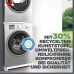 Meliconi | Moving Tower 2-in-1 Washing Machine Dryer Kit Includes Overlap Kit and Base with Wheels Pre-Assembled Recycled Plastic White 250kg