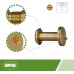 Amig - Door viewer model 3 with super angle lens for interior and exterior doors 3-14 made of golden aluminium | brass | dimensions: diameter 14 mm | door thickness: 70-110 mm