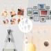 VEPEPE Pack of 90 Traceless Picture Hooks No Drilling Invisible Hooks for Nailing, White with Handrails and Frame Leveler, 3 Designs, Traceless Wall Hooks with Non Trace for Hanging