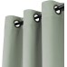 Tenger Home Curtain Scarves Blackout Curtain Opaque Curtain Bedroom with Eyelets 1 Piece (Sage Green, 120 x 120 cm)