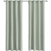 Tenger Home Curtain Scarves Blackout Curtain Opaque Curtain Bedroom with Eyelets 1 Piece (Sage Green, 120 x 120 cm)