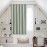 Tenger Home Curtain Scarves Blackout Curtain Opaque Curtain Bedroom with Eyelets 1 Piece (Sage Green, 120 x 120 cm)