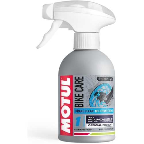 Motul Off Road Bike Brake Cleaner Spray Powerful Solvent Free Degreaser for Discs and Pads Quick Drying VOC Free Bike Care Brake Clean Off Road 300ml