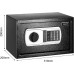 BAKAJI Electronic Safe with External Battery Box, Value Box and Burglary Protection for Home, Hotel, Wall Mounted or Freestanding, 31 x 20 x 20 cm (Black)