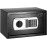 BAKAJI Electronic Safe with External Battery Box, Value Box and Burglary Protection for Home, Hotel, Wall Mounted or Freestanding, 31 x 20 x 20 cm (Black)