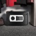 BAKAJI Electronic Safe with External Battery Box, Value Box and Burglary Protection for Home, Hotel, Wall Mounted or Freestanding, 31 x 20 x 20 cm (Black)