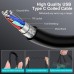 Spiral Cable USB C Android Car Cable, Type C Mobile Phone Charging Cable Fast Charging Cable for Samsung Galaxy S25 S24 Ultra S23FE S22 S21 S20 A56 A55 5G A54 A53 A36 A35 A34 A17 A16 A15 A14 iPhone 17