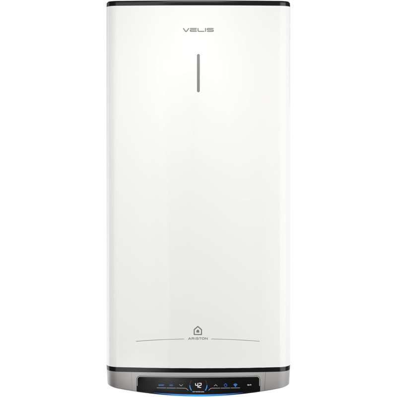 Ariston Velis Dune Wifi - Electric Water Heater 80 Litres Vertical and Horizontal 275 x 506 x 776 cm - Electric Boiler with Double Tank, ECO-EVO Function and Remote Temperature Check, Energy Class B