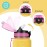 Vikaster Fitness Water Bottle, Water Bottle with Straw 1.5 Litre, Leak-Proof Drinking Bottle, BPA-Free, Sports Bottle for Camping, Yoga, Gym, Outdoors, B-Yellow + Pink