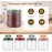 Preserving Jars with Screw Lids, Set of 4 x 500 ml Meal Prep Jars. Preserving Jars with Screw Lid as Meal Prep for Overnight Oats Jars, Jam Jars, Meal Prep Boxes