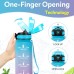 KollyKolla 500ml Plastic Cylindrical Reusable Water Bottle with Time Marker, Suitable for Bike, Sports, School, Girls