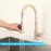 ONECE Kitchen Tap Wheat Colour with Extendible Shower 3 Shower Modes, High Pressure Tap Kitchen Sink Mixer Tap with 360° Rotation, Stainless Steel SUS304