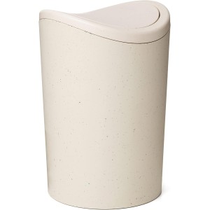 TATAY Bathroom Bin with Swing Lid | Compact and Modern Design | Durable Plastic Material and Easy to Clean | 19 x 19 x 28 cm - Ecohome
