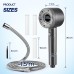 Blendura Water-Saving Shower Head with Hose 1.5 m, Anti-Limescale Function Shower Head with 3-Layer Filtration, 5 Jet Types Rain Shower Head