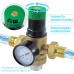 Pressure Relief Valve Water Pressure Regulator, 1/2 Inch Brass Thickened Pressure Regulator Water, Water Pressure Regulator with Filter and Pressure Gauge, Suitable for Homes, Buildings, Factories