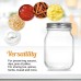 Zanfqvo Pack of 6 Preserving Jars, 500 ml Airtight Preserving Jars with Screw Lid, Jam Jars, Preserving Jars for Homemade Jam, Preserving, Storing, Fermenting Food